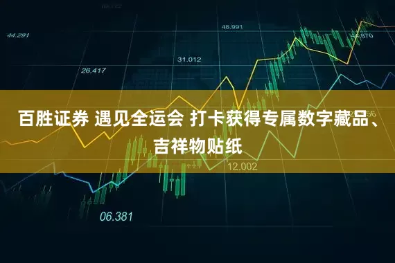 百胜证券 遇见全运会 打卡获得专属数字藏品、吉祥物贴纸